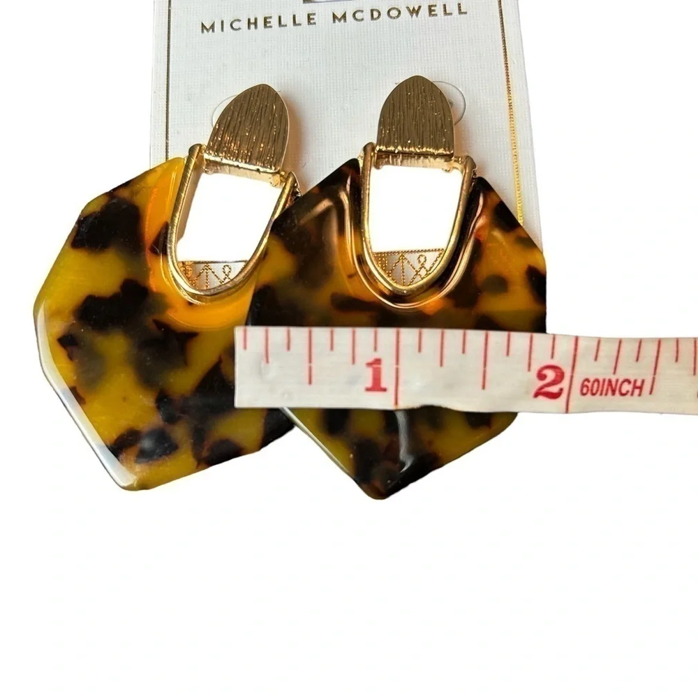 Michelle McDowell Lanier Dark Tortoise Post Earrings